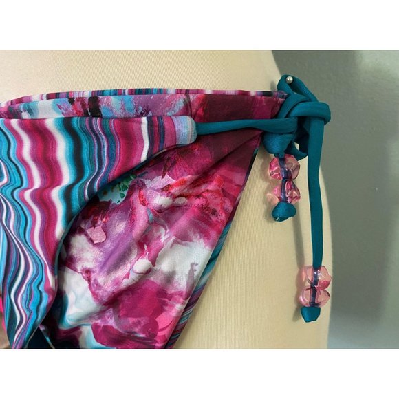 Seaglass & Stripes Reversible BECCA Halter Bikini - Picture 5 of 6